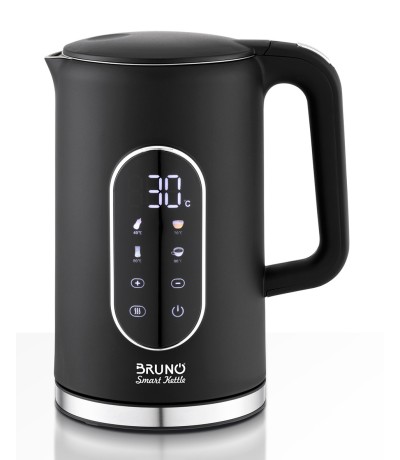  Bruno Βραστήρας νερού προηγμένων λειτουργιών, Ψηφιακός με διπλό τοίχωμα BRN-0245, 1.7L 2200W, Μαύρος 