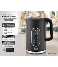  Bruno Βραστήρας νερού προηγμένων λειτουργιών, Ψηφιακός με διπλό τοίχωμα BRN-0245, 1.7L 2200W, Μαύρος 