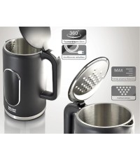  Bruno Βραστήρας νερού προηγμένων λειτουργιών, Ψηφιακός με διπλό τοίχωμα BRN-0245, 1.7L 2200W, Μαύρος 