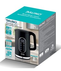  Bruno Βραστήρας νερού προηγμένων λειτουργιών, Ψηφιακός με διπλό τοίχωμα BRN-0245, 1.7L 2200W, Μαύρος 