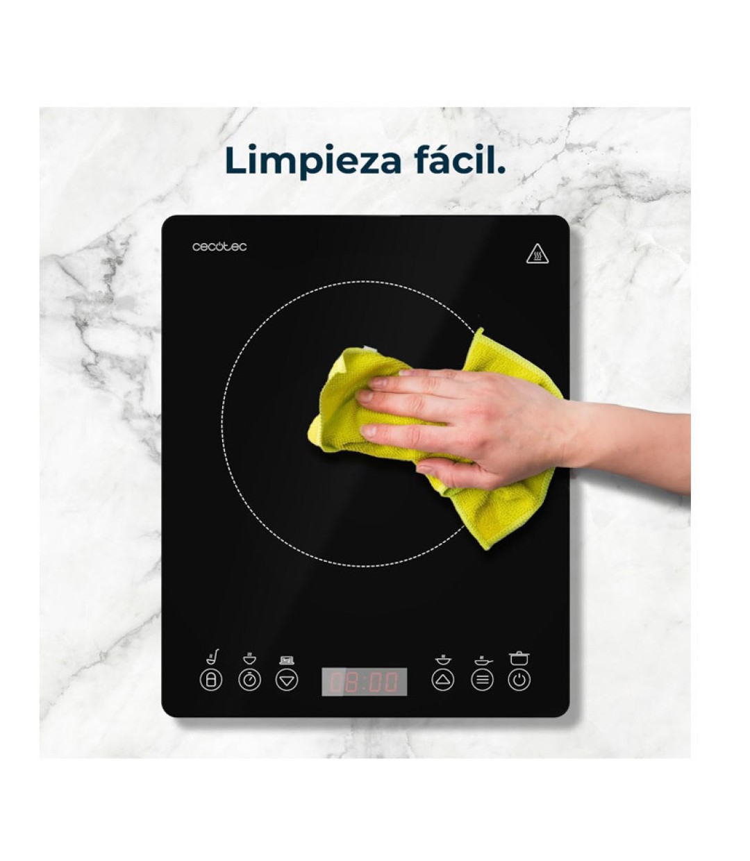 Cecotec Full Magma Slim Επιτραπέζια Εστία Επαγωγική Μονή Μαύρη 02559