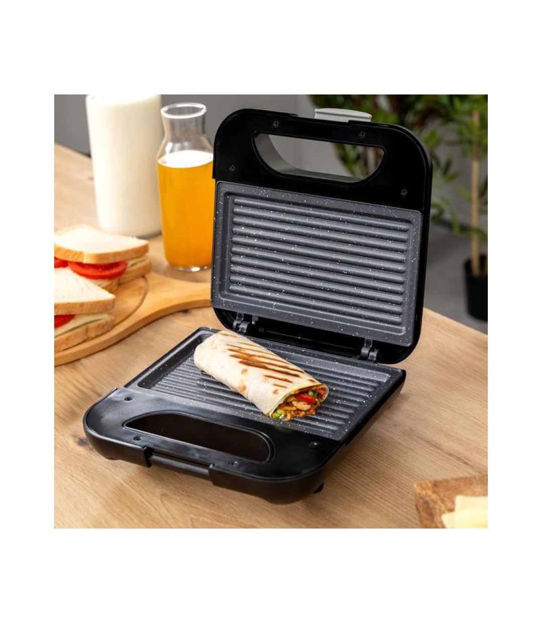  Cecotec Rock'ntoast Τοστιέρα για 2 Τοστ 800W Inox 02958