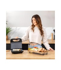  Cecotec Rock'ntoast Τοστιέρα για 2 Τοστ 800W Inox 02958