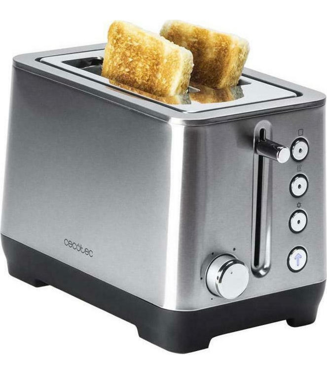  Cecotec BigToast Extra Double Φρυγανιέρα 2 Θέσεων 1000W Inox 03084