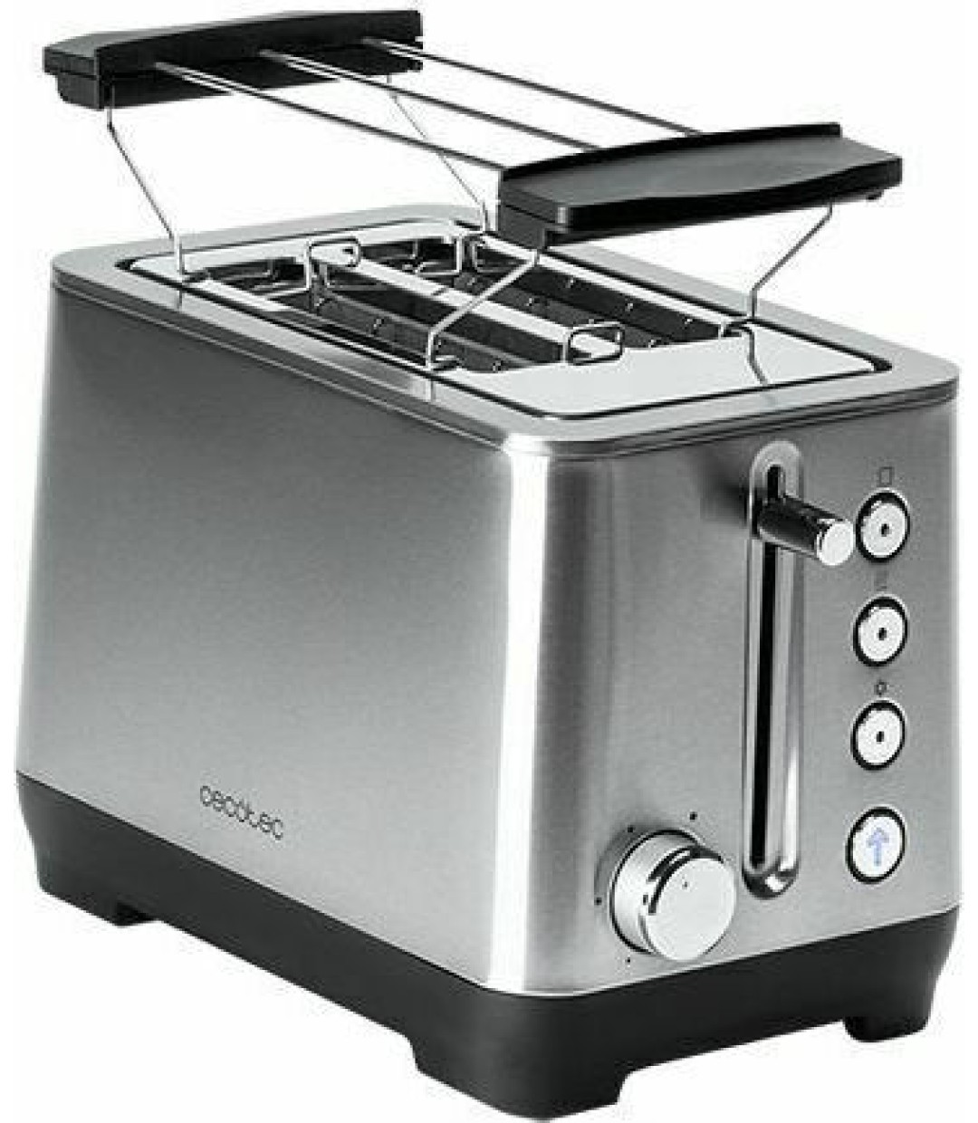  Cecotec BigToast Extra Double Φρυγανιέρα 2 Θέσεων 1000W Inox 03084