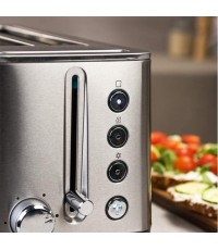  Cecotec BigToast Extra Double Φρυγανιέρα 2 Θέσεων 1000W Inox 03084