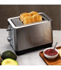  Cecotec BigToast Extra Double Φρυγανιέρα 2 Θέσεων 1000W Inox 03084