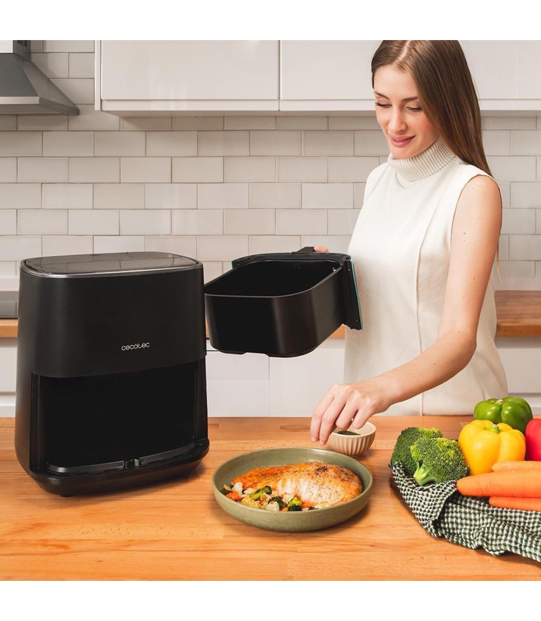  Cecotec Cecofry Fantastik 5500 Air Fryer 5.5lt Μαύρο 03297