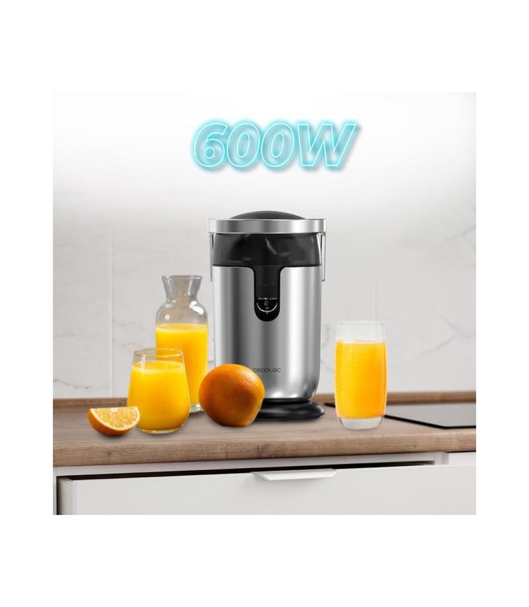  Cecotec Xqueeze Bullet Pro Ηλεκτρικός Στίφτης 600W Inox 03354