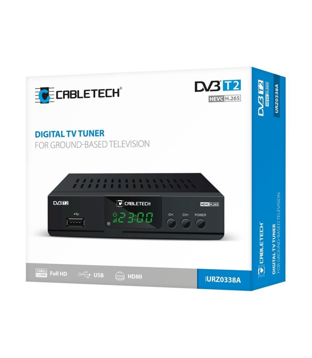Cabletech DM-0338A Ψηφιακός Δέκτης Mpeg-4 SD (480p) Σύνδεσεις SCART / HDMI / USB