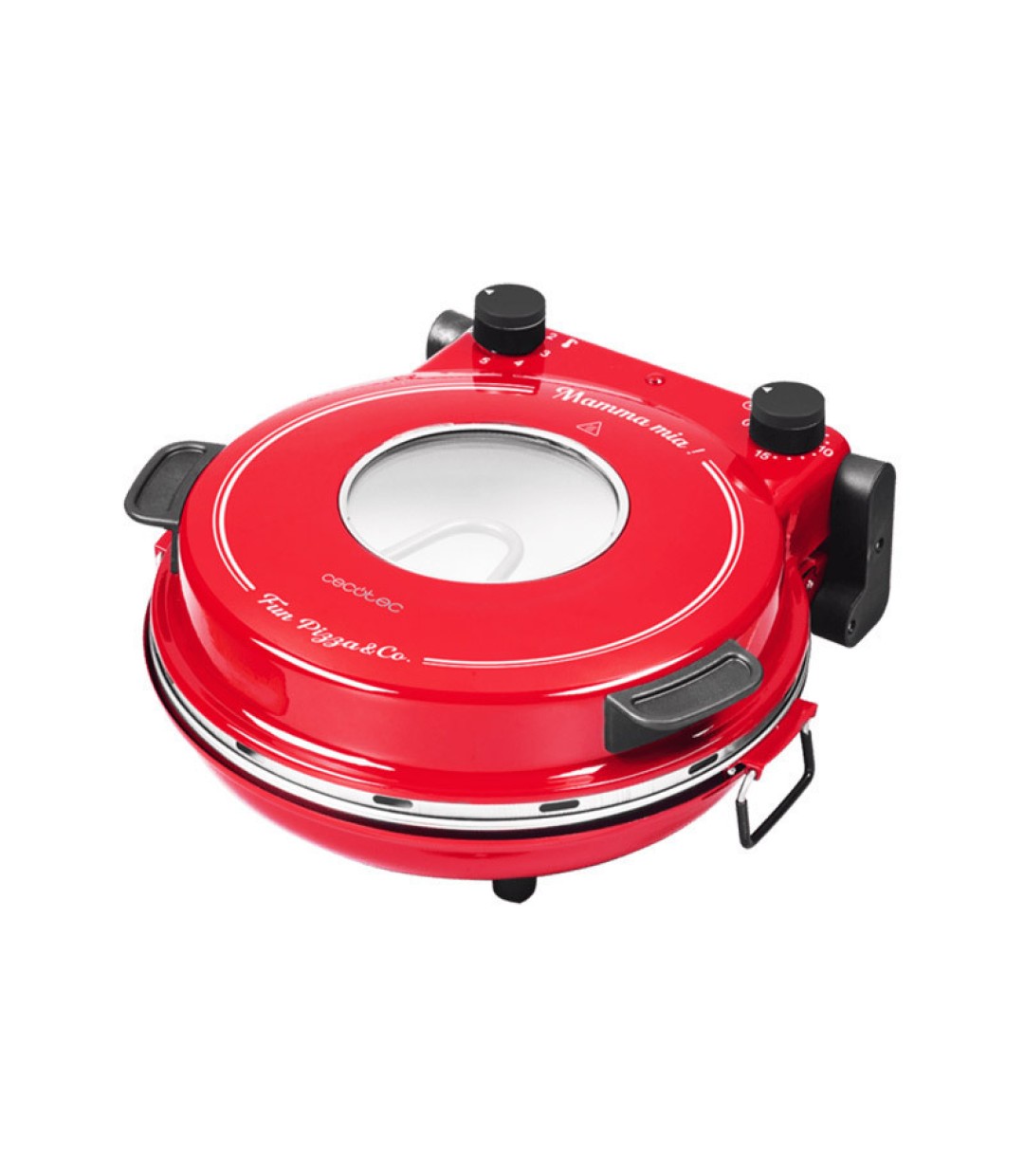  Cecotec Fun Pizza & Co Mamma Mia Παρασκευαστής Πίτσας 1200W Κόκκινος 