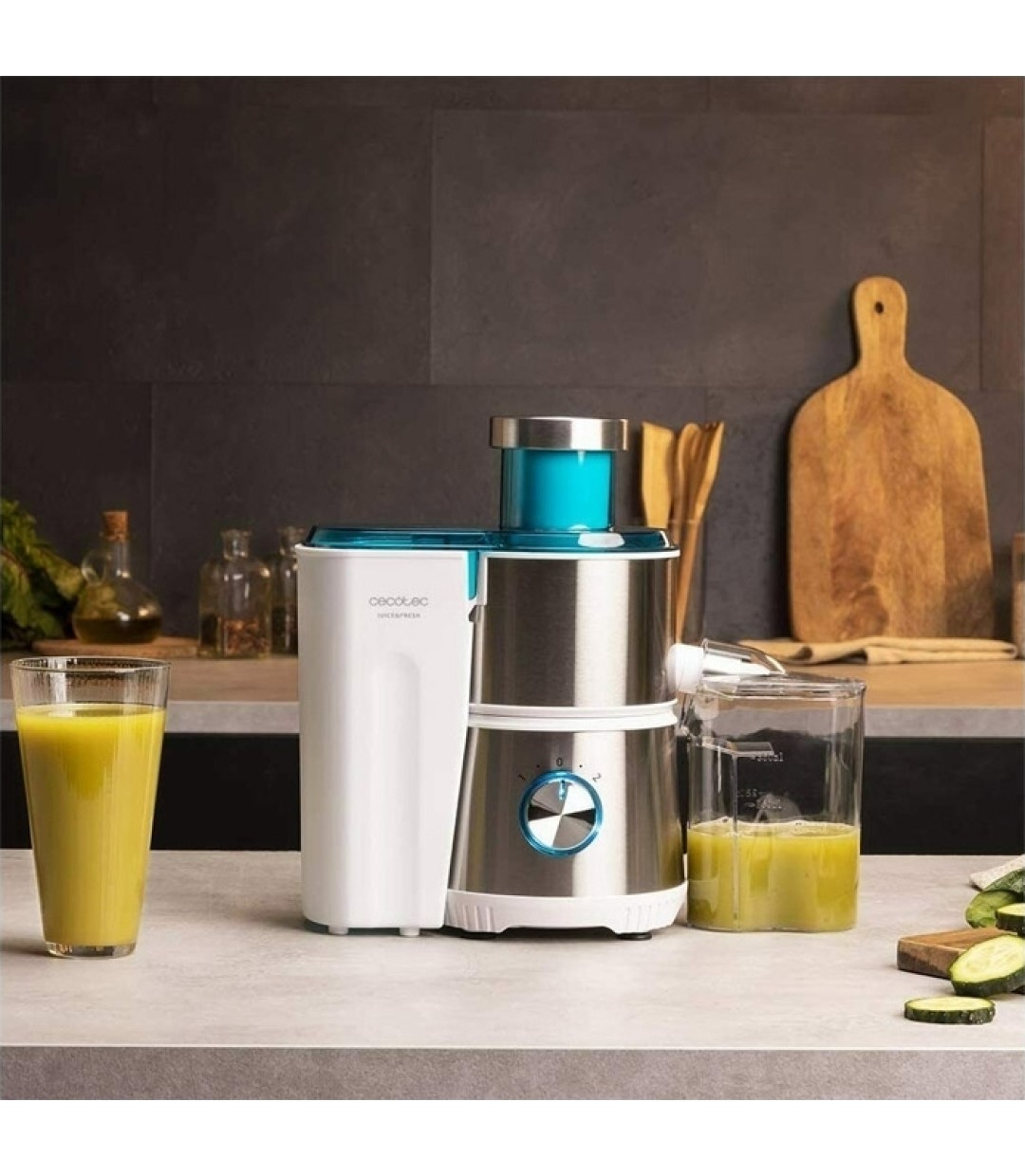  Cecotec Juice & Fresh 400 Titan Αποχυμωτής 400W Ασημί 04154