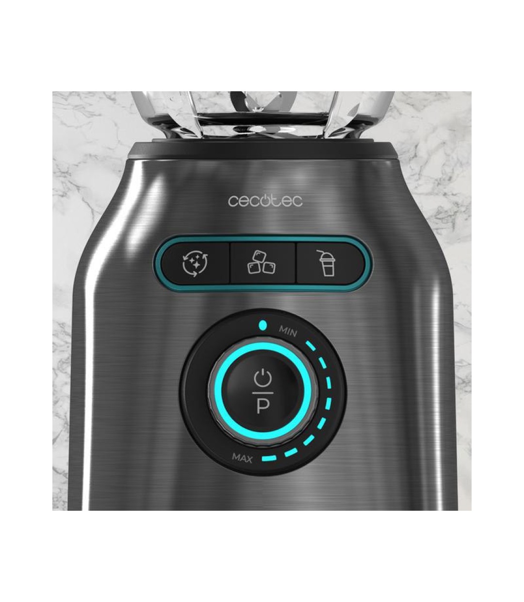  Cecotec Power Black Titanium 2200MAX Μπλέντερ με Γυάλινη Κανάτα 1.75 lt 2200W Μαύρο 04393