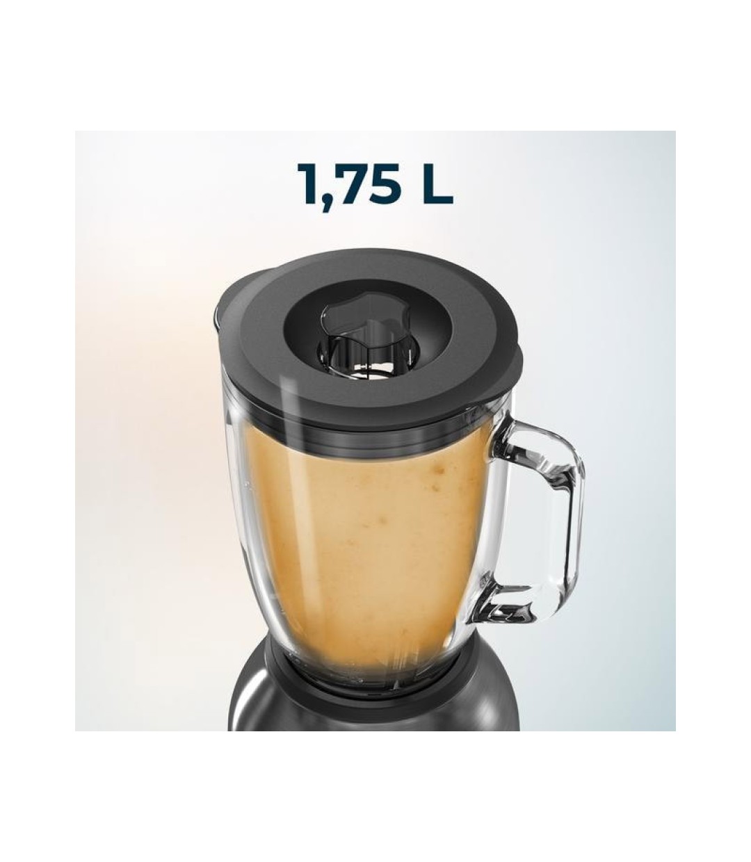  Cecotec Power Black Titanium 2200MAX Μπλέντερ με Γυάλινη Κανάτα 1.75 lt 2200W Μαύρο 04393