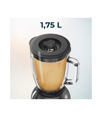  Cecotec Power Black Titanium 2200MAX Μπλέντερ με Γυάλινη Κανάτα 1.75 lt 2200W Μαύρο 04393