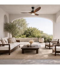 Life Ανεμιστήρας Οροφής VERANDA NATURE 132cm με Φως και Τηλεχειριστήριο Καφέ Κωδικός: 221-0520 