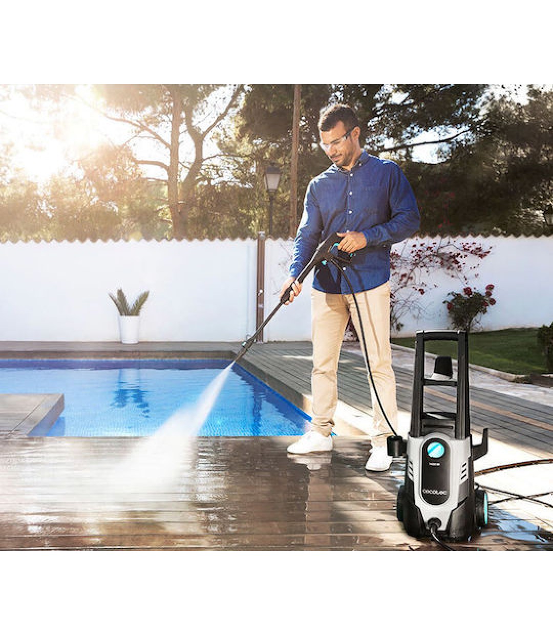  Cecotec Hidroboost 1400 Easy Move Πλυστικό Ρεύματος 1400W με Πίεση 105bar και Μεταλλική Αντλία 05401