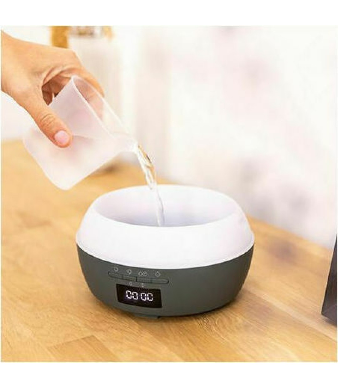  Cecotec Led Συσκευή Αρωματοθεραπείας PureAroma 550 Connected με Χρονοδιακόπτη Γκρι 500ml 05646 