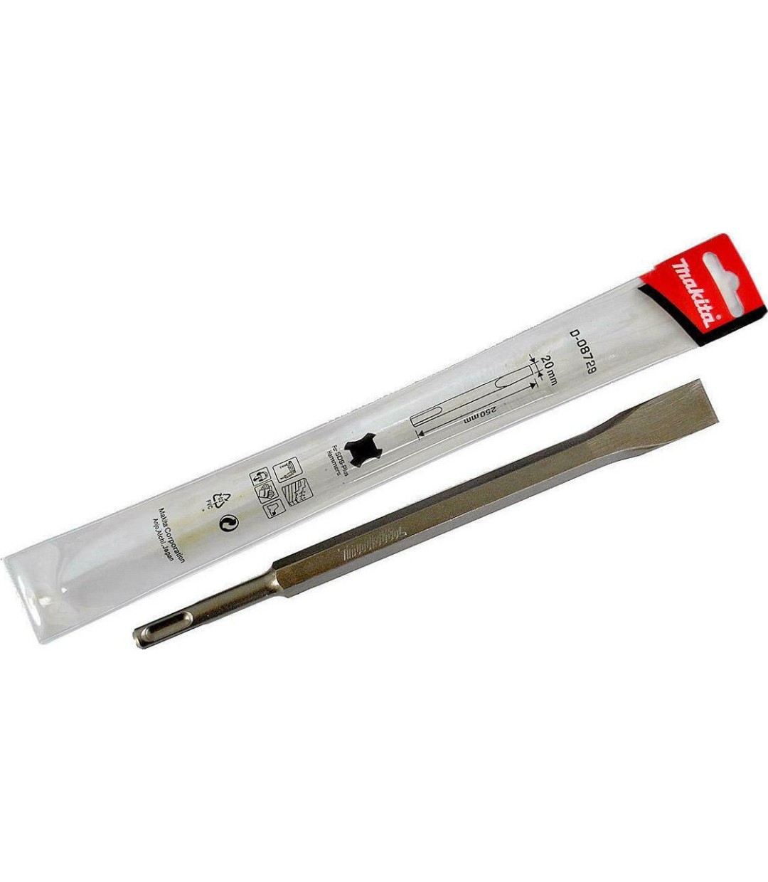 Makita D-08729 Καλέμι με Υποδοχή SDS Plus 20x250mm