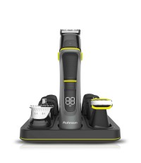 Rohnson Σετ Επαναφορτιζόμενης Κουρευτικής Μηχανής Μαύρο R-1022