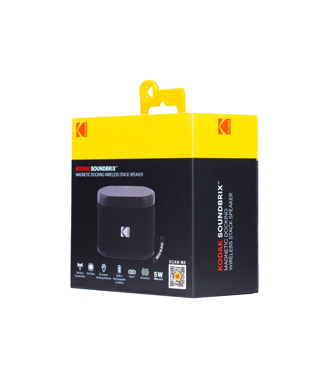 Kodak SOUNDBRIX Ηχείο Bluetooth 5W με Διάρκεια Μπαταρίας έως 5 ώρες Bass Black