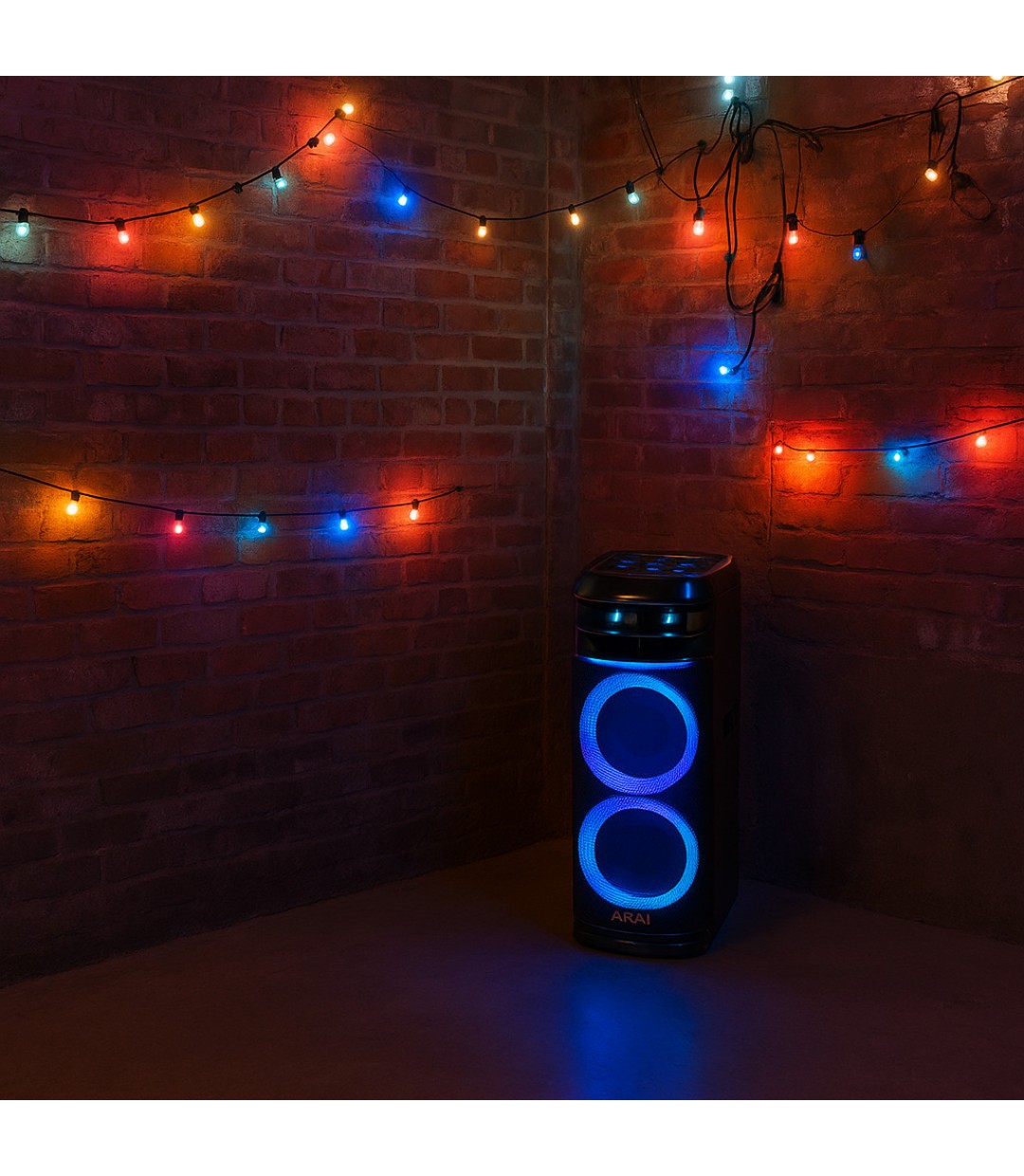 Akai Ηχείο Party Speaker 1200 σε Μαύρο Χρώμα