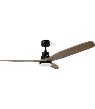  Gruppe 52-11093 Ανεμιστήρας Οροφής 132cm με Φως και Τηλεχειριστήριο Μαύρος 