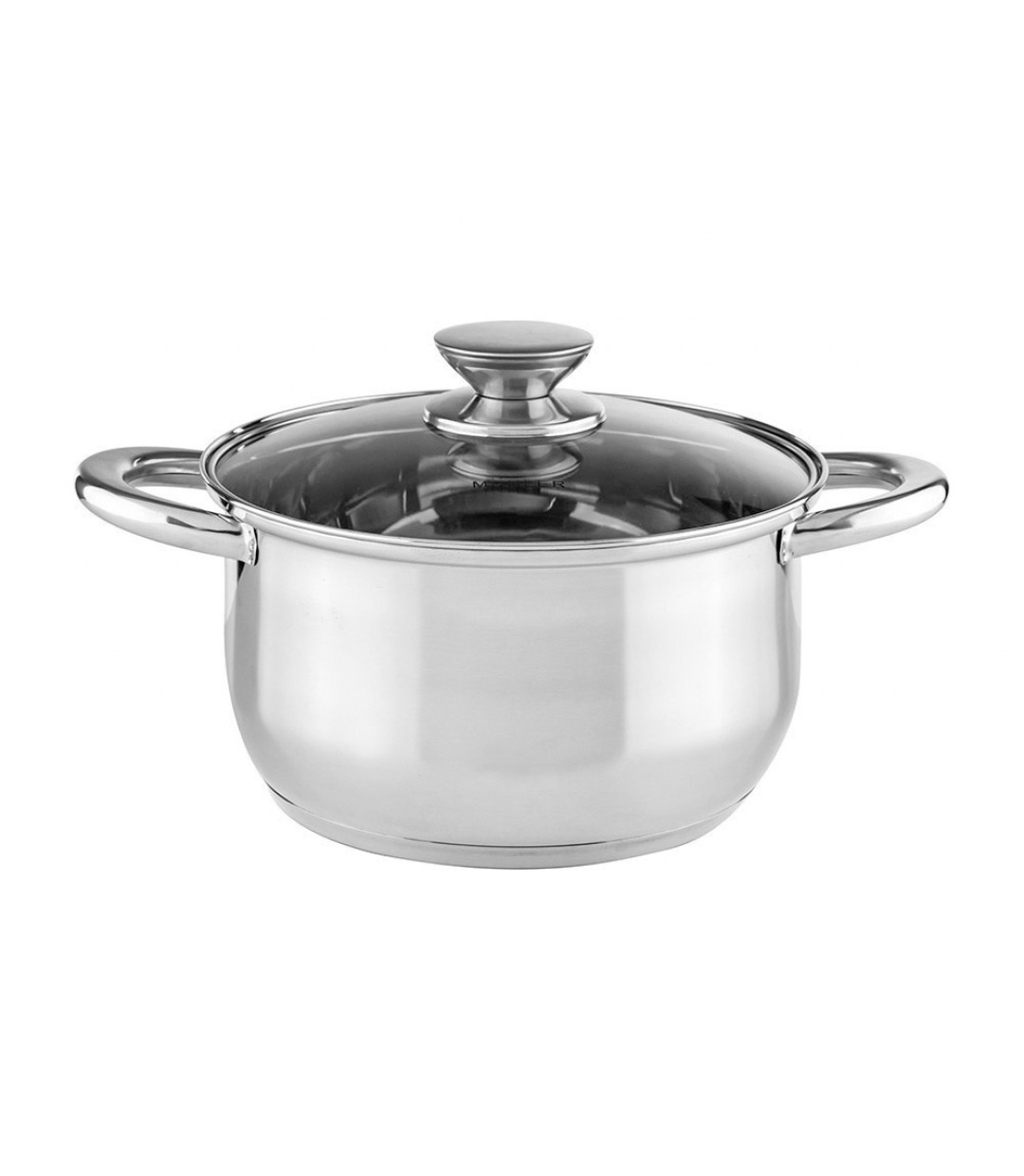 Muhler MR-1242 Σετ Μαγειρικά Σκεύη από Ανοξείδωτο Ατσάλι Ασημί 12τμχ