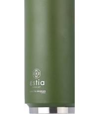 Estia Travel Cup Save the Aegean Ανακυκλώσιμο Ποτήρι Θερμός Ανοξείδωτο / Πλαστικό BPA Free 500ml Forest Spirit με Καλαμάκι