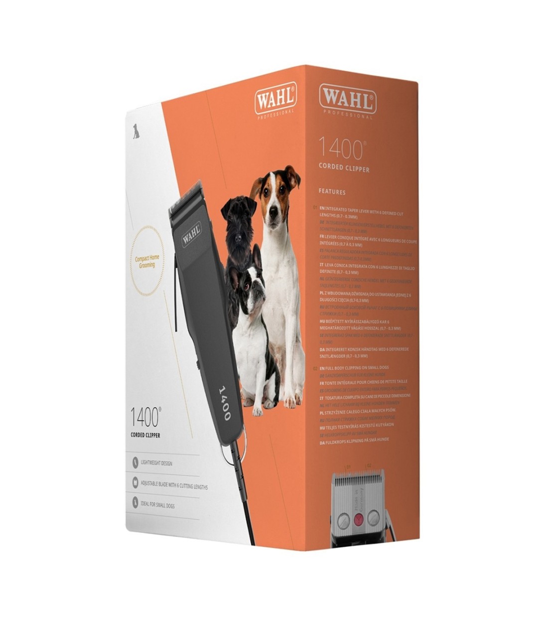  Κουρευτική Μηχανή Σκύλων Ρεύματος από Ανοξείδωτο Ατσάλι 6000rpm Μαύρο 1406-0482