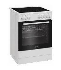  Indesit Κουζίνα 66lt με Κεραμικές Εστίες Π60εκ. Λευκή 16V5PMW