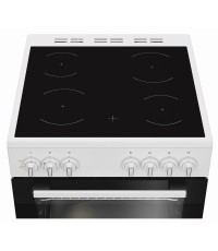  Indesit Κουζίνα 66lt με Κεραμικές Εστίες Π60εκ. Λευκή 16V5PMW