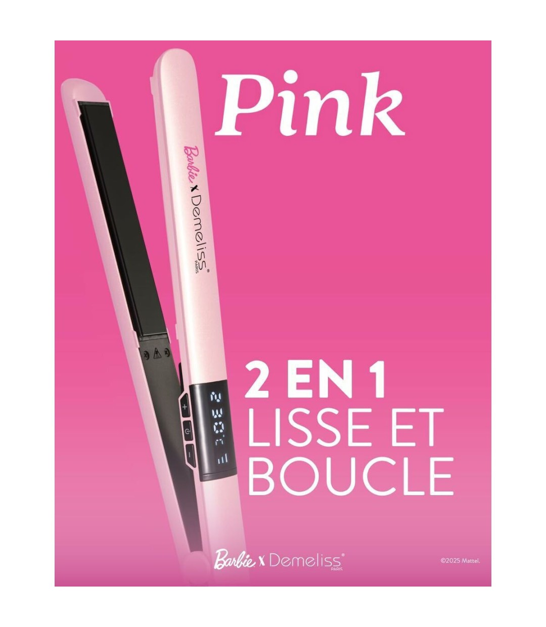  Demeliss Barbie Pink Πρέσα Μαλλιών με Κεραμικές Πλάκες 54W 21372