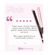  Demeliss Barbie Pink Πρέσα Μαλλιών με Κεραμικές Πλάκες 54W 21372