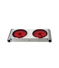  Life Double Επιτραπέζια Εστία Κεραμική Διπλή 221-0379 INOX