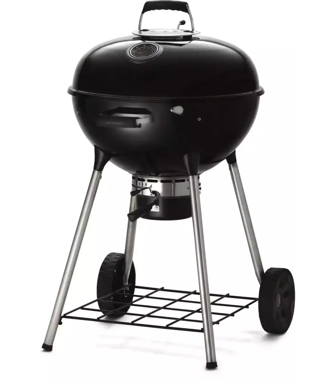  Napoleon Nk22kleg3 Ανοξείδωτη Ψησταριά Κάρβουνου Kettle με Καπάκι και Θερμόμετρο 57x57εκ. 