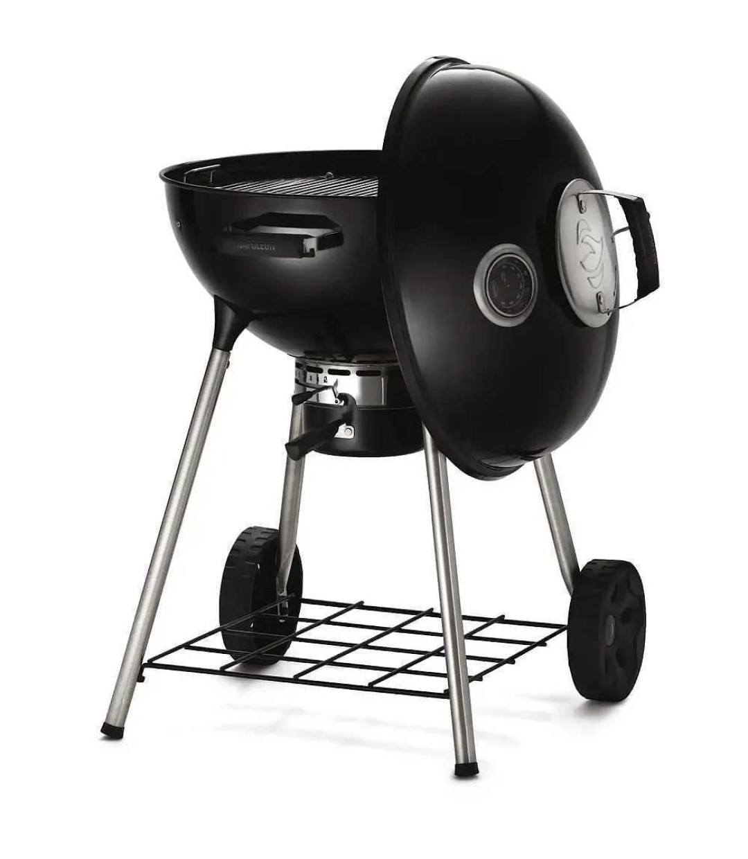  Napoleon Nk22kleg3 Ανοξείδωτη Ψησταριά Κάρβουνου Kettle με Καπάκι και Θερμόμετρο 57x57εκ. 