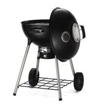  Napoleon Nk22kleg3 Ανοξείδωτη Ψησταριά Κάρβουνου Kettle με Καπάκι και Θερμόμετρο 57x57εκ. 