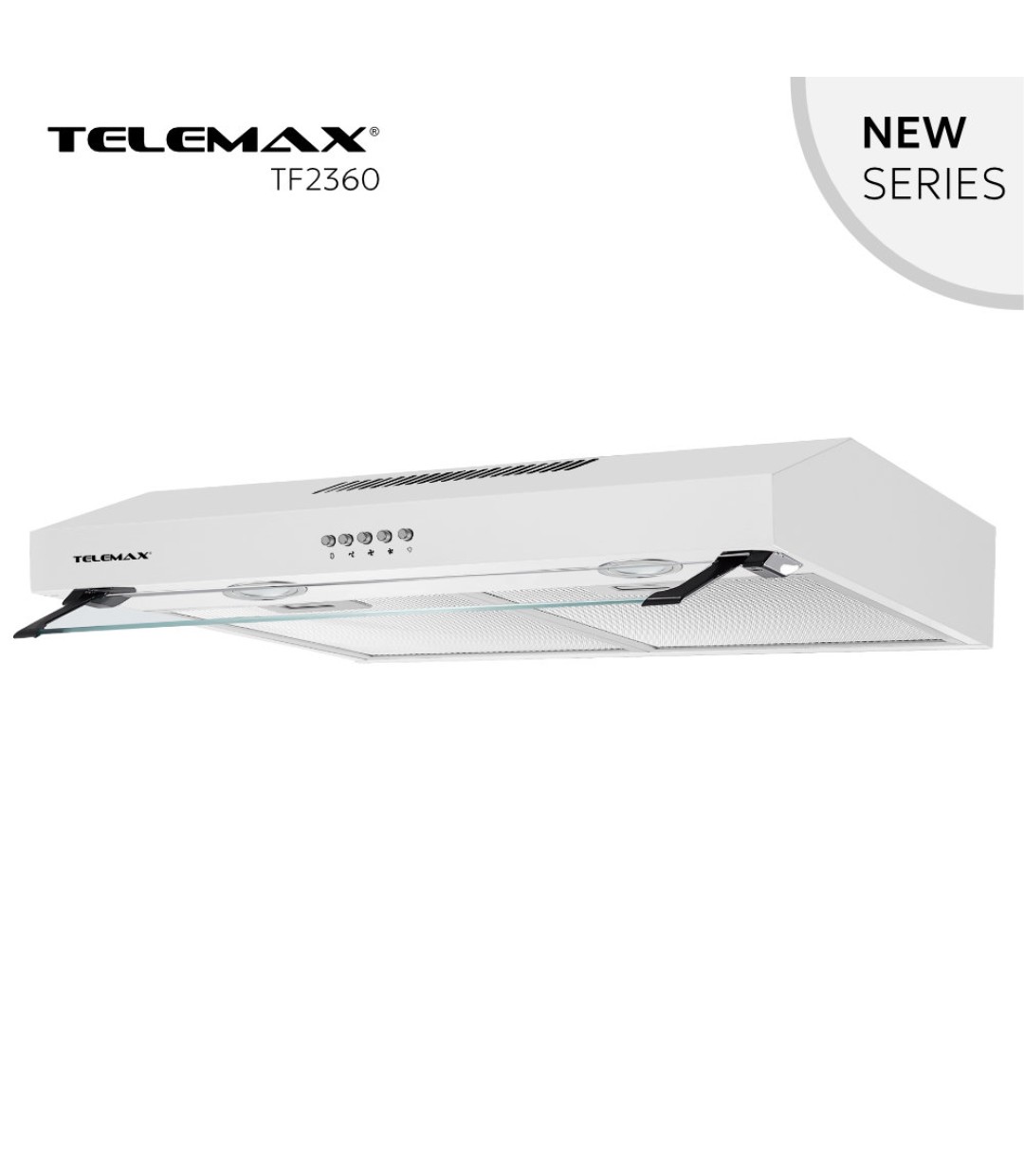 Απορροφητήρας Κουζίνας Ελεύθερος 60cm Telemax TF2360 Λευκό 