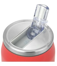 Estia Travel Cup Save the Aegean Ανακυκλώσιμο Ποτήρι Θερμός Ανοξείδωτο / Πλαστικό BPA Free 500ml Olympiakos BC με Καλαμάκι 00-27117