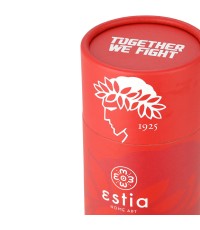 Estia Travel Cup Save the Aegean Ανακυκλώσιμο Ποτήρι Θερμός Ανοξείδωτο / Πλαστικό BPA Free 500ml Olympiakos BC με Καλαμάκι 00-27117