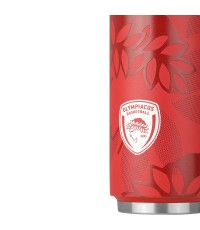 Estia Travel Cup Save the Aegean Ανακυκλώσιμο Ποτήρι Θερμός Ανοξείδωτο / Πλαστικό BPA Free 500ml Olympiakos BC με Καλαμάκι 00-27117