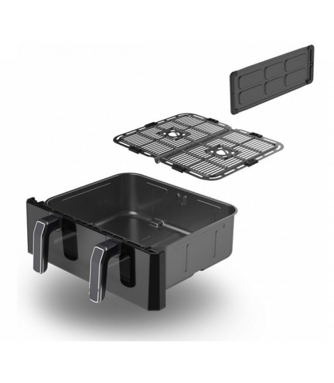 Rohnson R-2864 Air Fryer με Διπλό Αποσπώμενο Κάδο 10.4lt Μαύρο