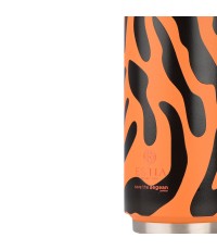 Estia Travel Cup Save the Aegean Ανακυκλώσιμο Ποτήρι Θερμός Ανοξείδωτο / Πλαστικό BPA Free 500ml Wild Claw με Καλαμάκι