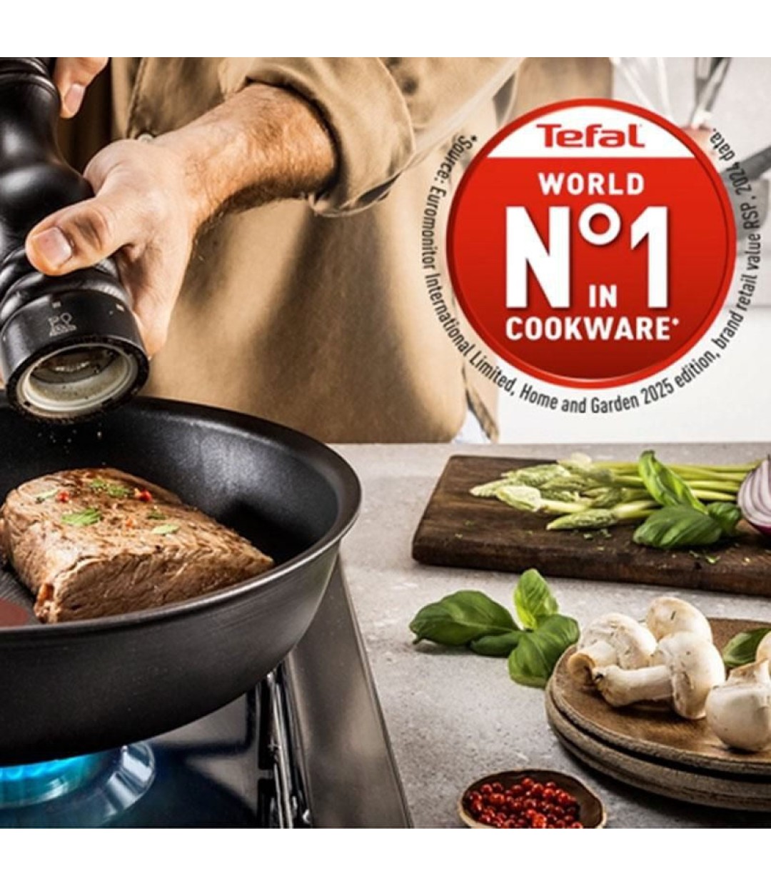 Tefal Excellence Τηγάνι από Αλουμίνιο με Αντικολλητική Επίστρωση 28cm
