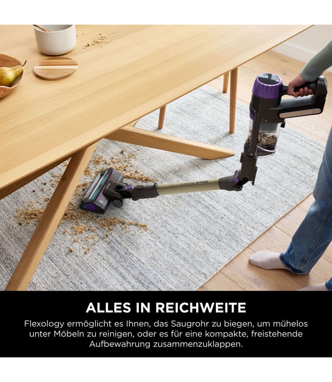 Shark PowerDetect Clean & Empty Cordless Pet Επαναφορτιζόμενη Σκούπα Stick 21.6V Γκρι