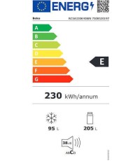  Beko Ψυγειοκαταψύκτης 300lt Υ185.1xΠ59.5xΒ59.2εκ. Λευκός RCSA330K40WN 