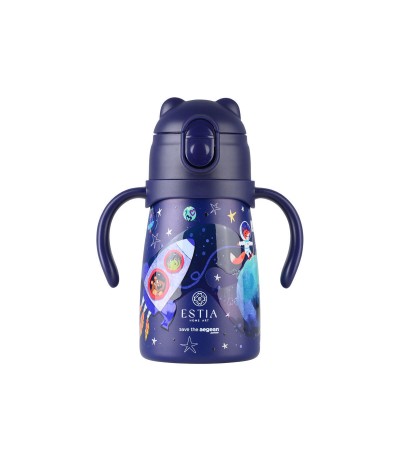Estia Bubble Bottle Save The Aegean Παιδικό Παγούρι Θερμός Ανοξείδωτο με Pop-Up Καπάκι Non Spill Solar Jump 300ml