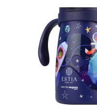 Estia Bubble Bottle Save The Aegean Παιδικό Παγούρι Θερμός Ανοξείδωτο με Pop-Up Καπάκι Non Spill Solar Jump 300ml