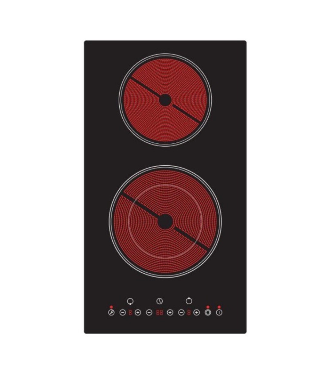 Princess Domino PS 33300 Κεραμική Εστία Αυτόνομη με Λειτουργία Κλειδώματος 29x54εκ.